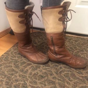 Ugg Leather and wool winter boots